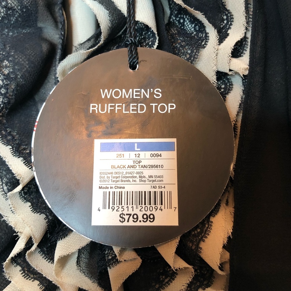Robert Rodrigues Ruffle Top Size Large - Picture 4 of 8